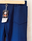 Blue pants with embroidered anchor | Italian deadstock | 8-9 years