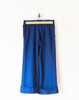 Blue pants with embroidered anchor | Italian deadstock | 8-9 years