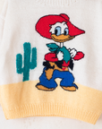 סוודר צמר עם דונלד דאק במערב הפרוע | 4-5 שנים