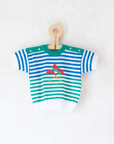 Striped shirt and paraglider | Dead stock from Italy | 9-12 months