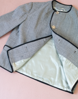 Pepita Tailored Jacket in Black and White | Belgian Dead Stock from the Seventies | 5-6 Years