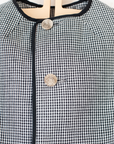 Pepita Tailored Jacket in Black and White | Belgian Dead Stock from the Seventies | 5-6 Years