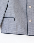 Pepita Tailored Jacket in Black and White | Belgian Dead Stock from the Seventies | 5-6 Years
