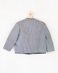 Pepita Tailored Jacket in Black and White | Belgian Dead Stock from the Seventies | 5-6 Years
