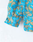 חולצה בטורקיז עם פייזלי | 4-5 שנים