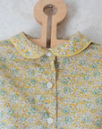 חולצה פרחונית בגווני צהוב-ירוק | 3-4 שנים