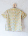 חולצה פרחונית בגווני צהוב-ירוק | 3-4 שנים