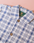 Plaid button-down shirt | Dead stock from Austria | 4-5 years