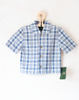 Plaid button-down shirt | Dead stock from Austria | 4-5 years