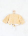 Furry cardigan with pompoms | Belgian dead stock from the 70s | 9-12 months