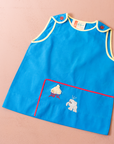 Blue tank top with elephant | French deadstock from the 70s | 9-18 months