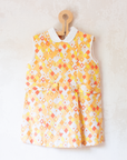 Orange diamond dress | Deadstock from the Sixties | 2-3 years