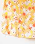 Orange diamond dress | Deadstock from the Sixties | 2-3 years