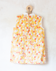 Orange diamond dress | Deadstock from the Sixties | 2-3 years
