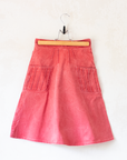 Red denim midi skirt | 7-9 years