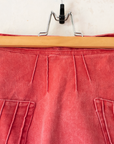 Red denim midi skirt | 7-9 years
