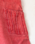 Red denim midi skirt | 7-9 years
