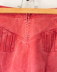 Red denim midi skirt | 7-9 years