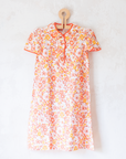 Orange floral dress | 5-6 years
