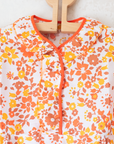 Orange floral dress | 5-6 years