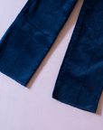 Vest and pants set from France in blue corduroy | 5-6 years