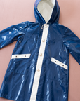 מעיל גשם כחול עם כפתורי עוגנים | 4-5 שנים