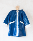 מעיל גשם כחול עם כפתורי עוגנים | 4-5 שנים