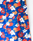 Blue Floral Dress | French Deadstock from the Seventies | 8-9 Years
