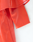מעיל גשם אדום רחב עם פונצ׳ו | 8-9 שנים