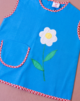 Blue tank top with pocket and flower | Italian dead stock | 9-12 months