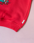 Red sweatshirt with Tintin embroidery | 5-6 years