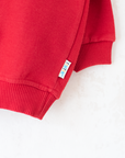 Red sweatshirt with Tintin embroidery | 5-6 years