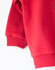 Red sweatshirt with Tintin embroidery | 5-6 years
