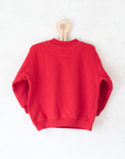 Red sweatshirt with Tintin embroidery | 5-6 years