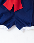 Sailor overalls with red ribbon | 3-6 months