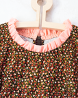 Floral corduroy dress with sheer sleeves | 11-12 years