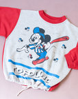Colorful 80s sweatshirt with Mickey Mouse | 7-8 years