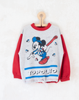 Colorful 80s sweatshirt with Mickey Mouse | 7-8 years