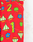 מכנסיים אדומים עם הדפסים צבעוניים | 4-5 שנים