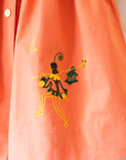 Embroidered tunic from the 50s with the court jester | French deadstock | 3-4 years