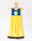 Yellow overalls with duck | French deadstock from the Sixties | 12-18 months