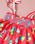 Summer dress with umbrellas and sailboats | 12-18 months