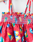 Summer dress with umbrellas and sailboats | 12-18 months