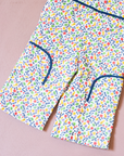 Floral Quilted Overalls | French Dead Stock | 6-9 Months