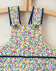 Floral Quilted Overalls | French Dead Stock | 6-9 Months
