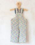 Floral Quilted Overalls | French Dead Stock | 6-9 Months