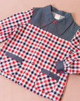 Plaid Button-Down Shirt | French Deadstock from the Seventies | 8-9 Years