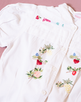 White shirt with fruit embroidery | 4-5 years