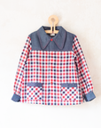 Plaid Button-Down Shirt | French Deadstock from the Seventies | 8-9 Years