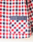 Plaid Button-Down Shirt | French Deadstock from the Seventies | 8-9 Years